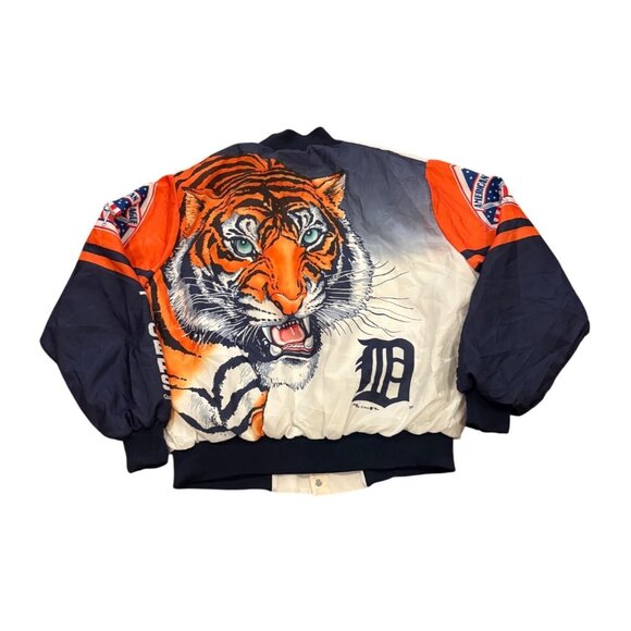 Vintage 1989 Rare Chalk Line Detroit Tigers MLB Fanimation Jacket Men's Size XL - Picture 1 of 9
